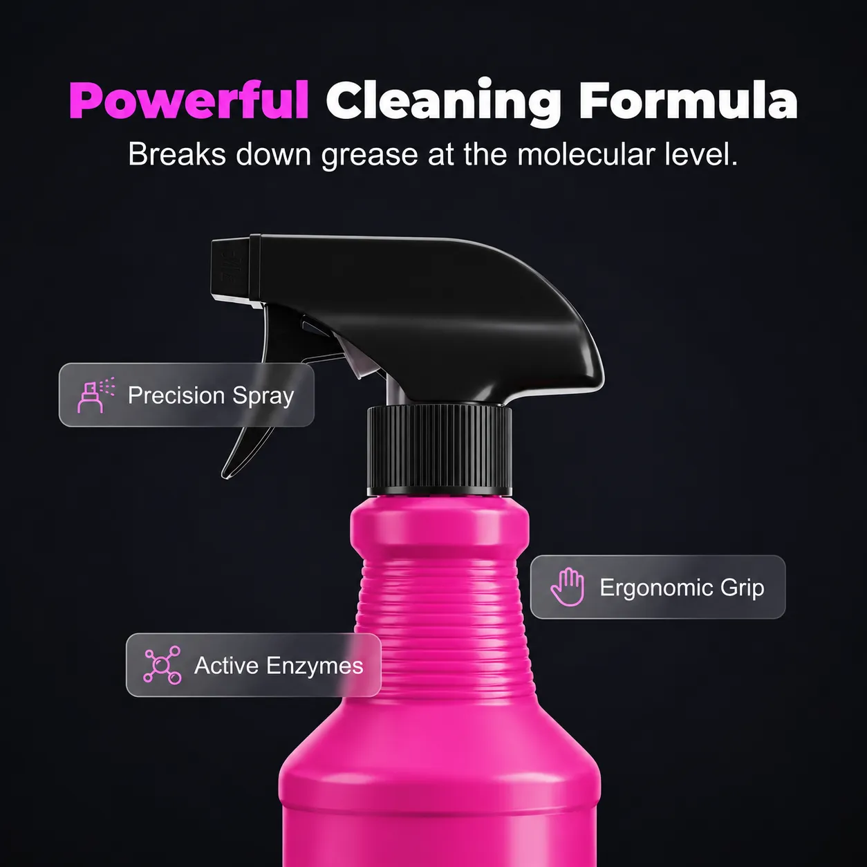 Grill degreaser cleaning formula feature